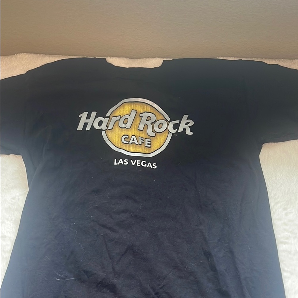 Hard Rock Cafe Black and Gold Las Vegas Tee‎